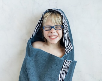 Zebra Hooded Towel, Personalized Hooded Towel Kids, Hooded Bath Towels