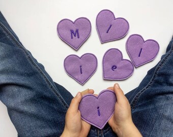 Personalized Felt Puzzle, Kids Name Puzzle, Heart Name Puzzle, Preschool Valentine Gift