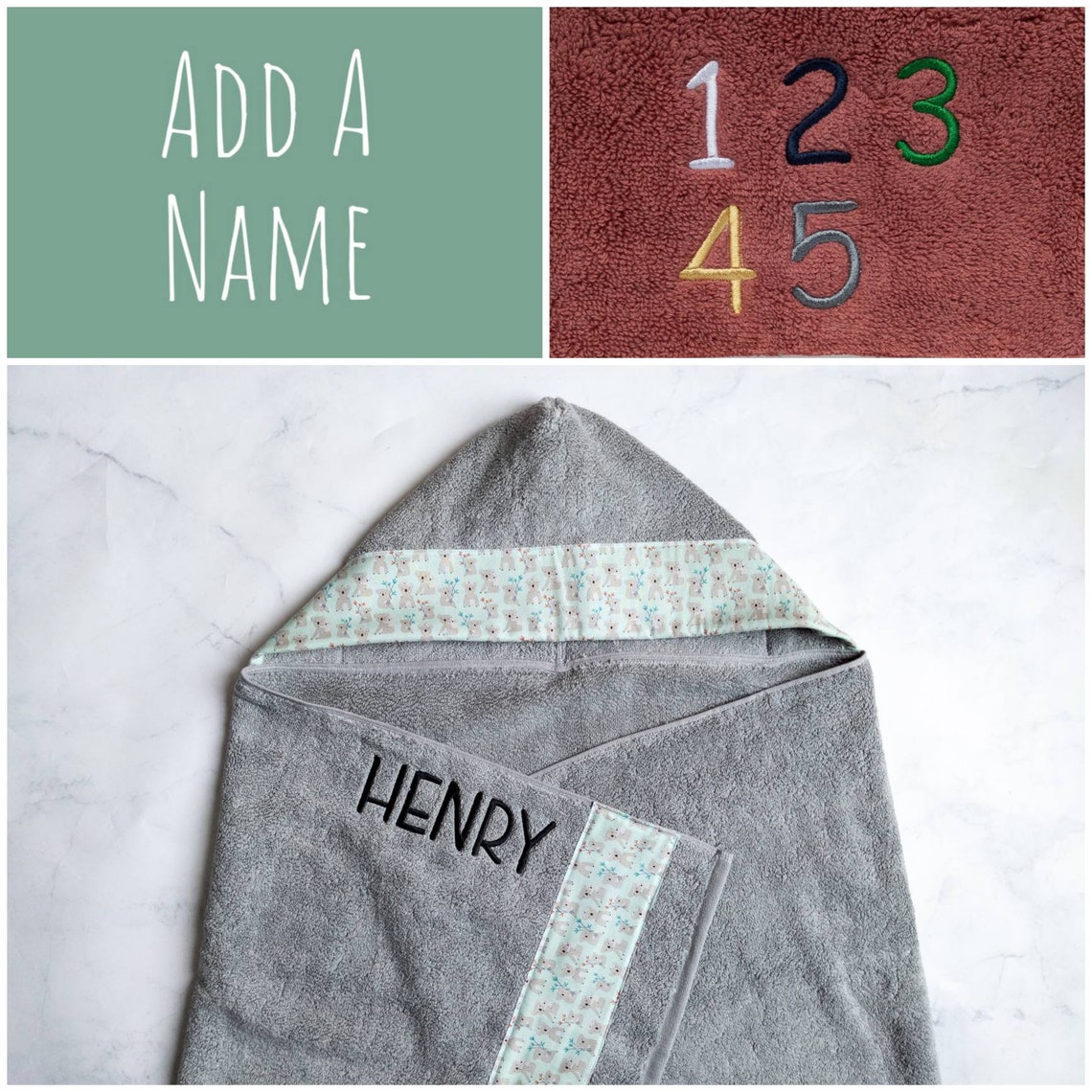 Personalized Hooded Towel Kids Hooded Bath Towels for Boys Etsy