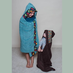 Dinosaur Hooded Towel, Personalized Hooded Towel Kids, Hooded Bath Towels image 8