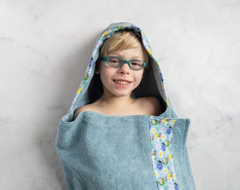 Garden Hooded Towel, Personalized Hooded Towel Kids, Hooded Bath Towels