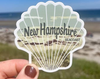 New Hampshire Seacoast Sticker | NH state sticker - for Water bottle, Kindle, Laptop - Waterproof & Durable