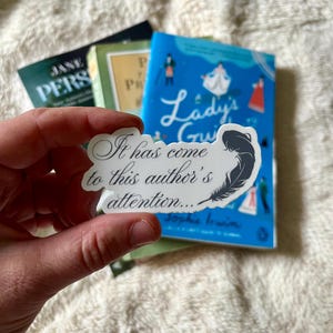 Bridgerton Sticker | Whistledown Sticker | Bookish Sticker | Reading Sticker | Phone, Waterbottle, Laptop, Kindle Decal | Regency Era Gift