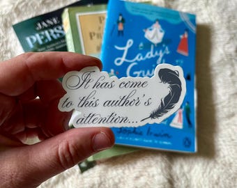 Bridgerton Sticker | Whistledown Sticker | Bookish Sticker | Reading Sticker | Phone, Waterbottle, Laptop, Kindle Decal | Regency Era Gift