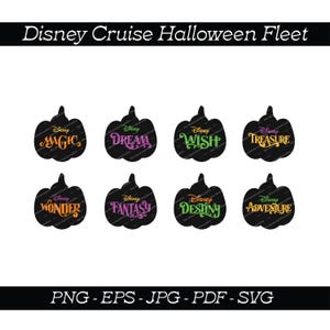 Disney Cruise Line Halloween Fleet | Disney Cruise Halloween Download | Disney Wonder Magic Dream Fantasy Wish Treasure Destiny Adventure