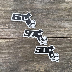 Massachusetts State Sticker | MA State Sticker Gift | Area Code 508 617 978 | Waterbottle, Laptop Decal | New England State Sticker |