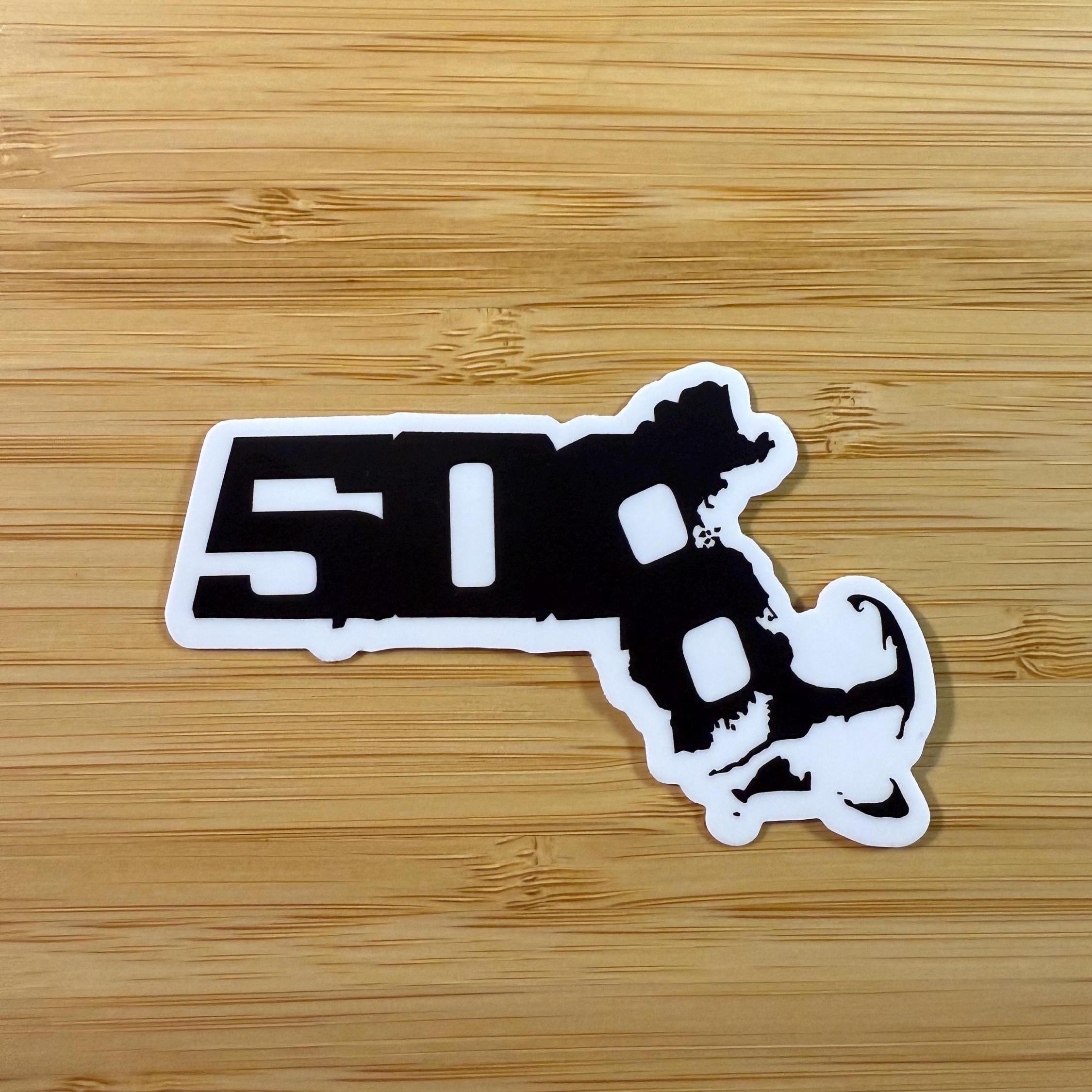 Massachusetts Sticker | MA State Sticker | Area Code 508 617 978 ...