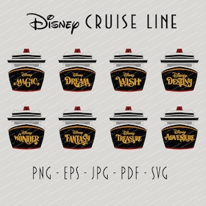 Frota da Disney Cruise Line | Disney Cruise Download | Disney Wonder Magic Dream Fantasy Wish Treasure Destiny Adventure | svg png pdf eps jpg