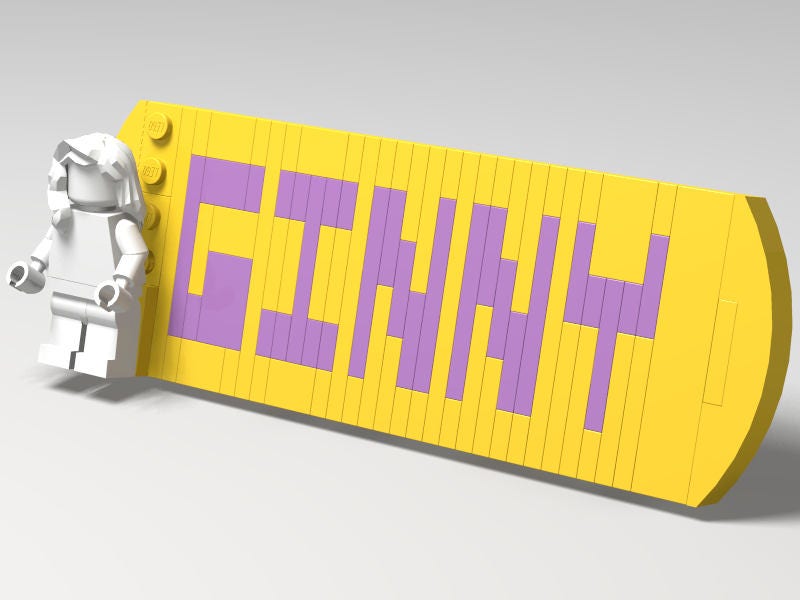 Custom LEGO Name Plate Etsy