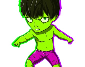 Classico adesivo Hulk