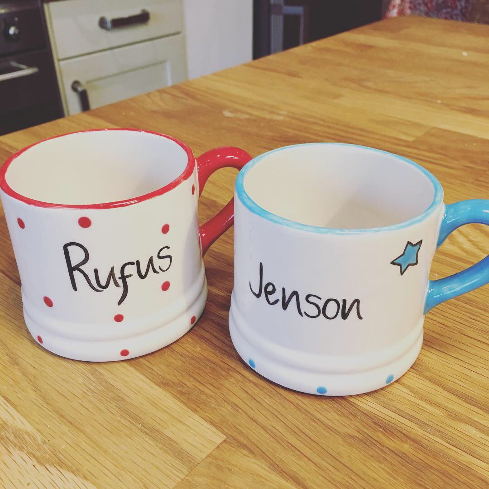 Personalised Childrens Mugs Hearts, Spots, Stars, Personalised, Child's
