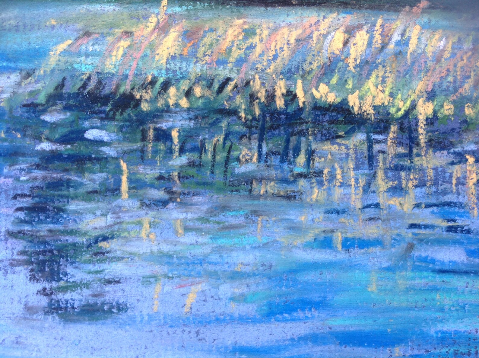 Landscape painting Pastel painting impressionist sketch Etsy