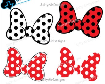 Minnie Bow Clipart Etsy