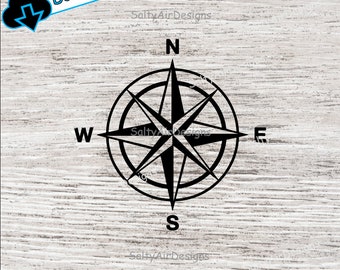 Nautical Compass, Svg, Compass Clipart, Dxf, Nautical Compass PNG, Compass EPS File, Compass Vector, Wind Rose, Nautical Compass Cut Files