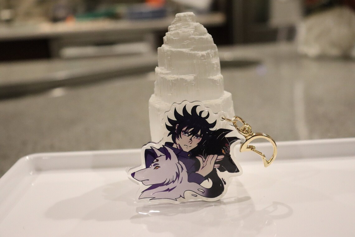 Megumi and Demon Dogs Acrylic Charm | Etsy
