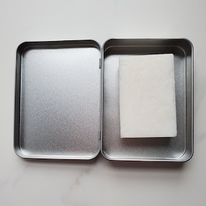 Ecofriendly soap kit | bar shampoo + soap with metal carrying tin | sustainable naked vegan shampoo bar | zero waste plastic free