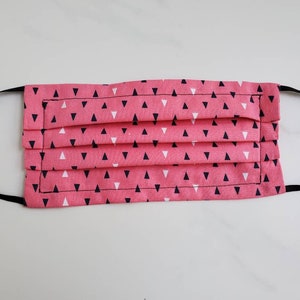 Washable cotton face mask with filter pocket and elastics | handmade face mask | Reusable cotton face masks
