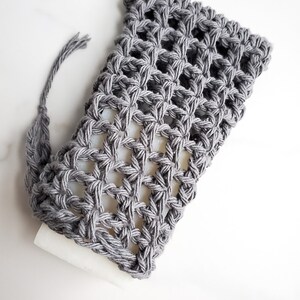 Reusable soap saver bag | compostable biodegradable soap bag | ecofriendly gift | zero waste gift | sustainable living | plant based life Gray