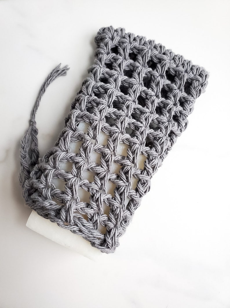Reusable soap saver bag | compostable biodegradable soap bag | ecofriendly gift | zero waste gift | sustainable living | plant based life Gray