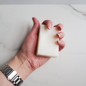 Jabón sólido orgánico sin perfume + champú / jabón en barra totalmente natural vegano, sin aceite de palma, sin plástico, sin SLS / barra de champú vegana Naked, cero residuos