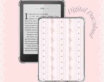 気まぐれなコケットリボンのKindleインサート｜読書好きのための電子書籍リーダー装飾（デジタルダウンロード）