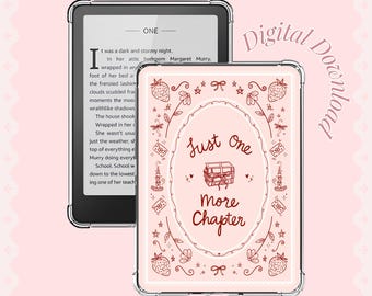 カメリア｜気まぐれなコテージコア風Kindle挿入用印刷可能素材｜本好きのガーリーな電子書籍リーダー装飾デジタルダウンロード