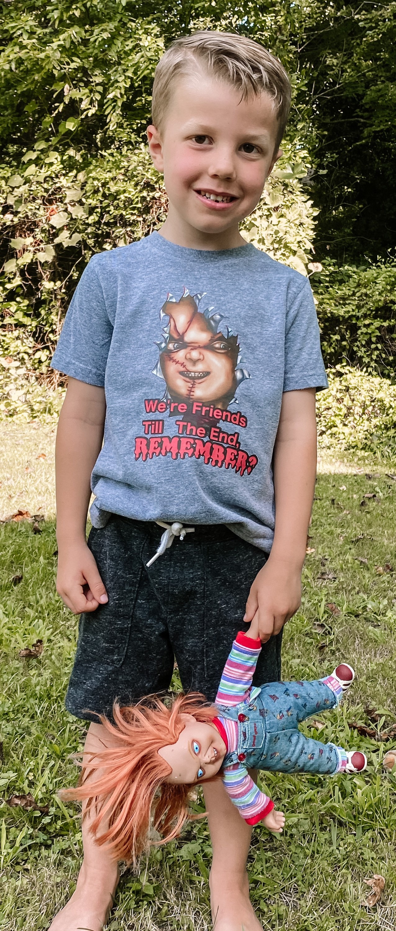 what color is chucky's shirt