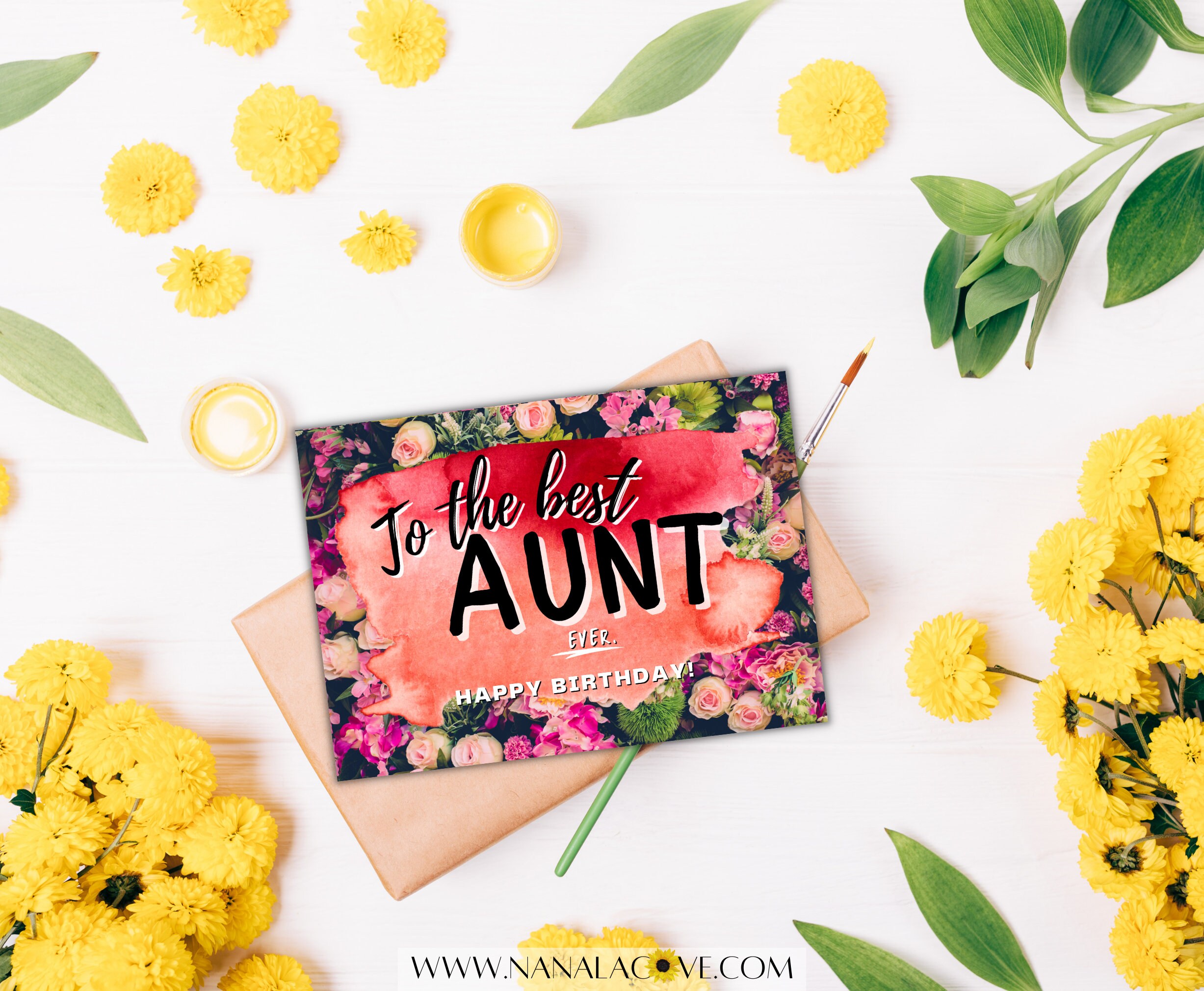 Printable Greeting Card for Aunt Best Aunt Ever Happy - Etsy UK