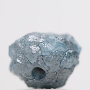 1.45 Carat Natural Blue Diamond , Fancy Blue Color Rough Diamond Beads with 1 MM Drilled Hole, Natural Loose Diamond, Blue Diamond