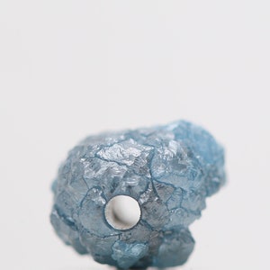 0.86 Ct Natural Blue Rough Diamond Wt Drilled Hole, Natural Loose Diamond, Fancy Blue Color Diamond, Conflict Free Rough Diamond