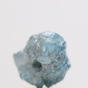 0.93 Cts Natural Blue Diamond , Fancy Blue Color Rough Diamond Beads with 1 MM Drilled Hole, Natural Loose Diamond, Blue Diamond