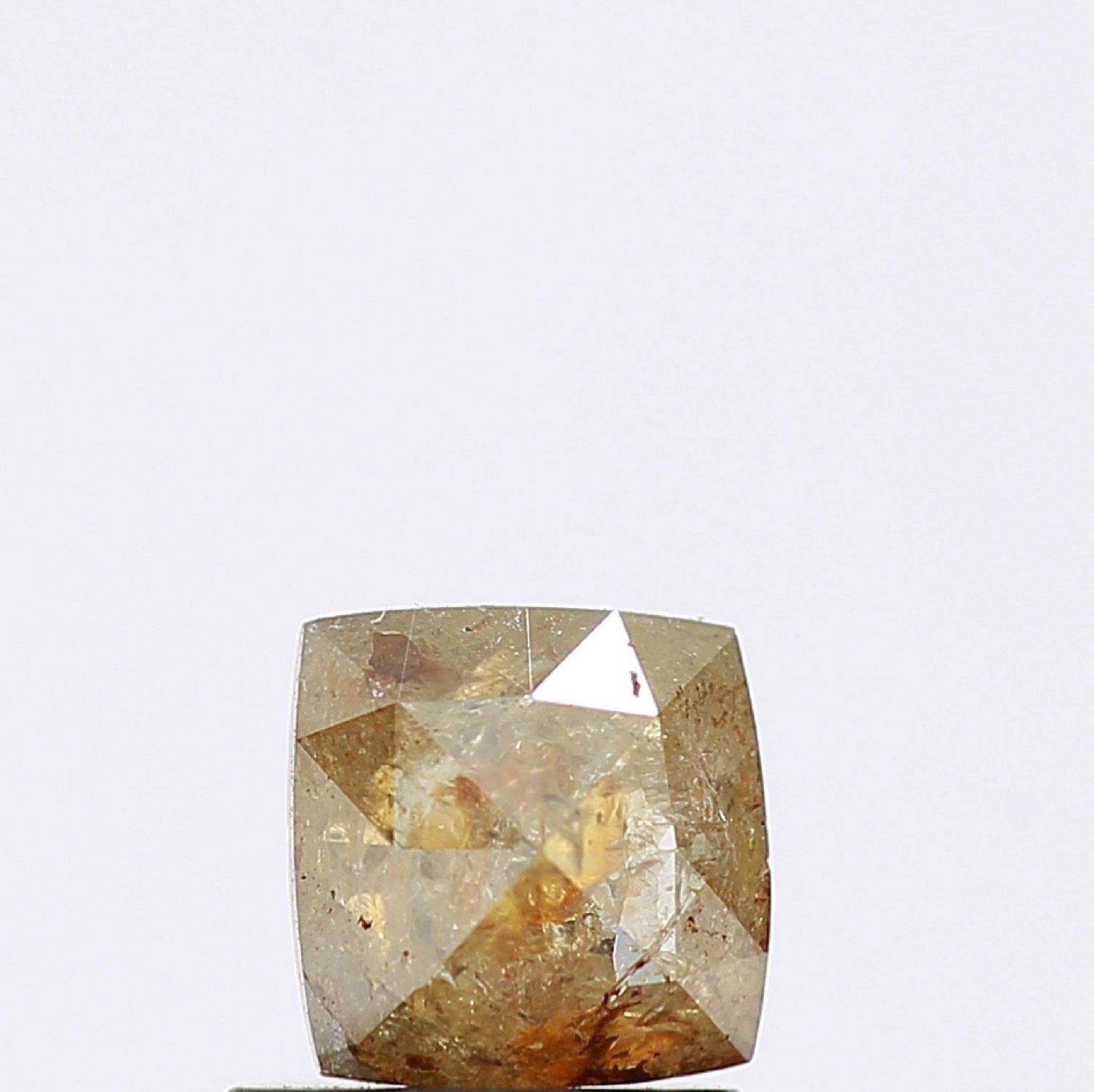 0.63 Carat Natural Loose Rose Cut Diamond Fancy Yellow Color Etsy