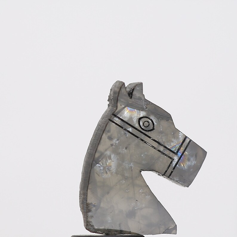 Horse Cut Diamond 2.36 Ct Natural Black Diamond Natural Etsy