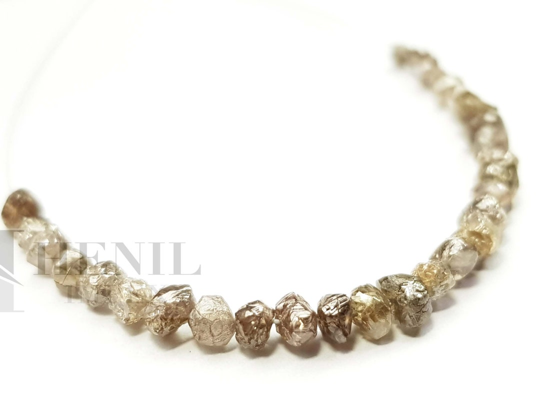 Bracciale Con Diamanti Grezzi Non Tagliati - Blu, Lunghezza 22 Cm, Regalo Ideale Per Donna A Natale