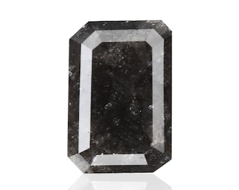 Salt And Pepper Diamond | 2.05 Ct Fancy Emerald Cut Diamond | Natural Loose Earth Mined Diamond For Engagement & Wedding Ring | Gift for Her