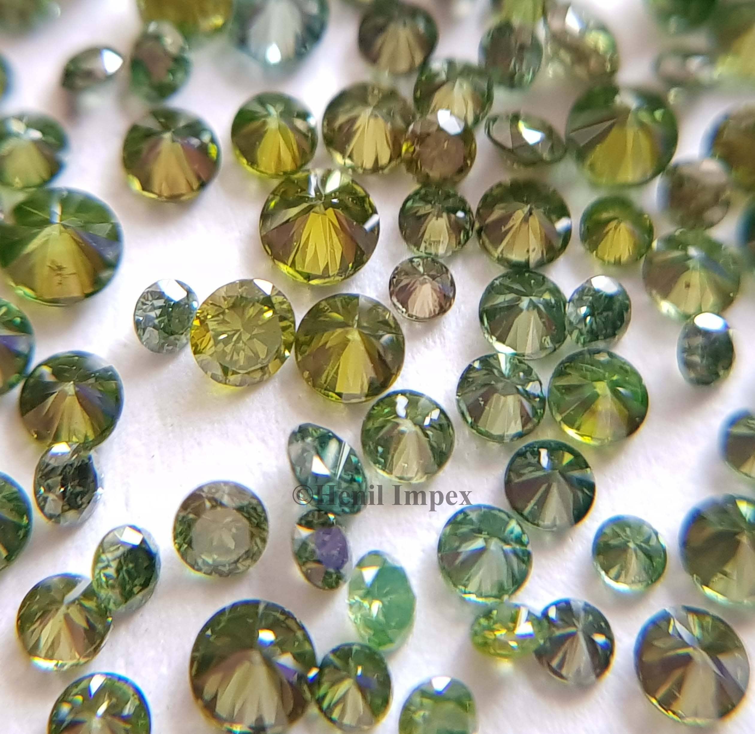 10 Pezzi Cvd Diamante Sfuso Lotto Rotondo 3.00 MM H-Color, If - Foto 6