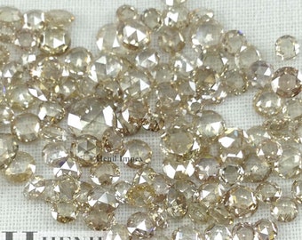 Rose geslepen diamanten VS-SI helderheid - natuurlijke bruine kleur 2,00 tot 3,00 mm losse ronde diamanten 5,00 karaat veel voor verlovingsring