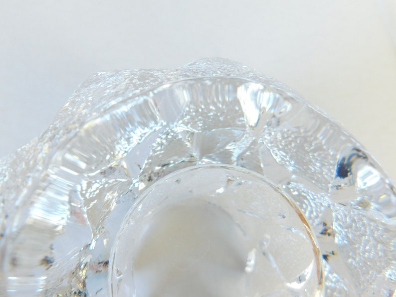 Vintage Orrefors Crystal Candle Holder Berit Johanson Design Etsy