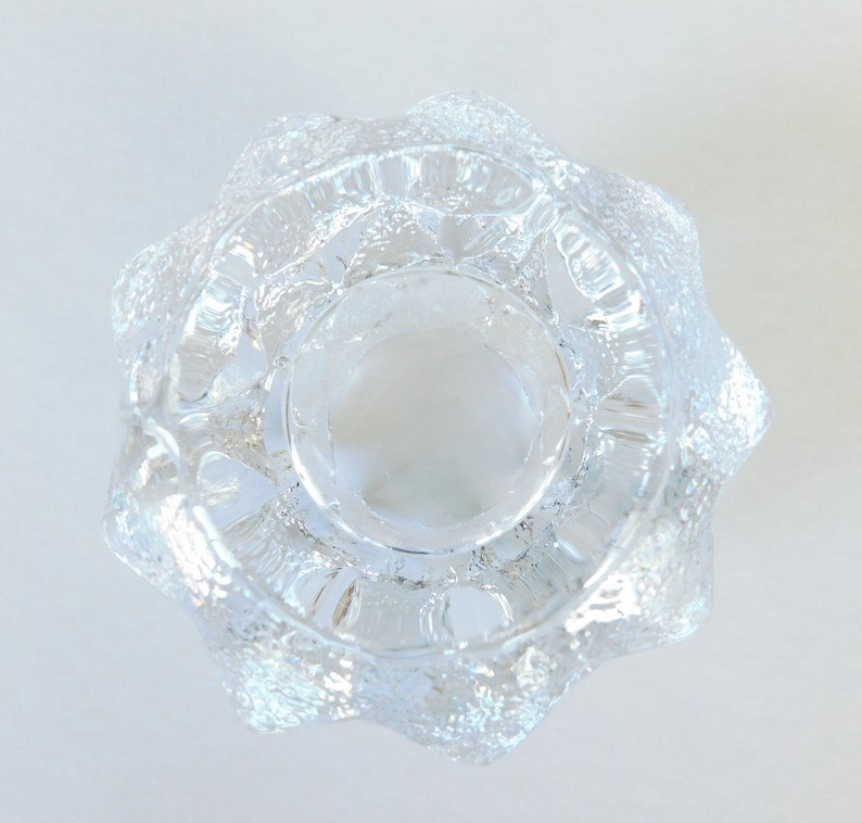 Vintage Orrefors Crystal Candle Holder Berit Johanson Design Etsy