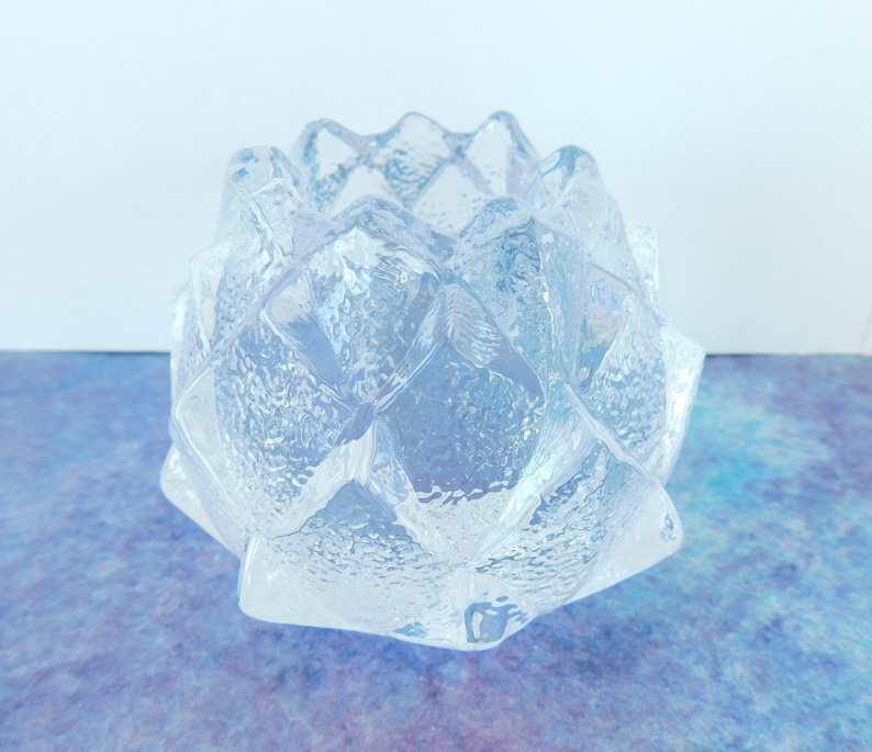 Vintage Orrefors Crystal Candle Holder Berit Johanson Design Etsy