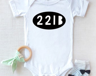 221B Baker Street - Little Sherlock - Baby Bodysuit