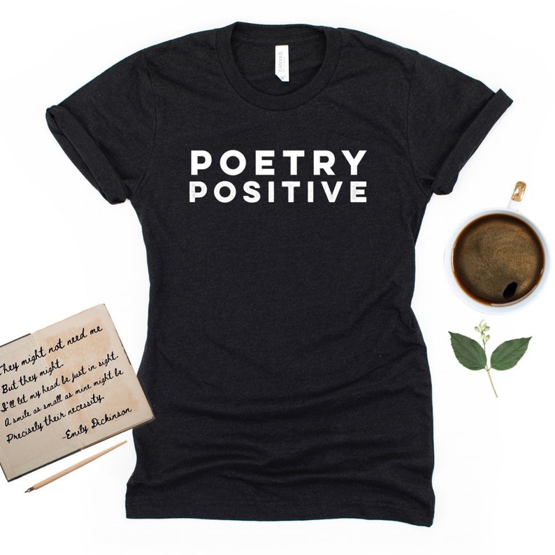 Poetry Positive Short sleeve t-shirt Black Heather