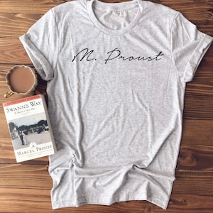 Marcel Proust - Classic Author Signature - Short Sleeve Unisex T-shirt