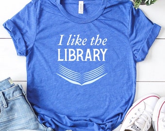 I Like the Library - Short Sleeve Unisex T-shirt