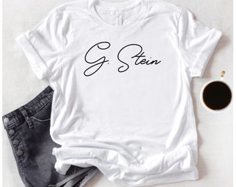 Gertrude Stein - Classic Author Signature - Short Sleeve Unisex T-shirt