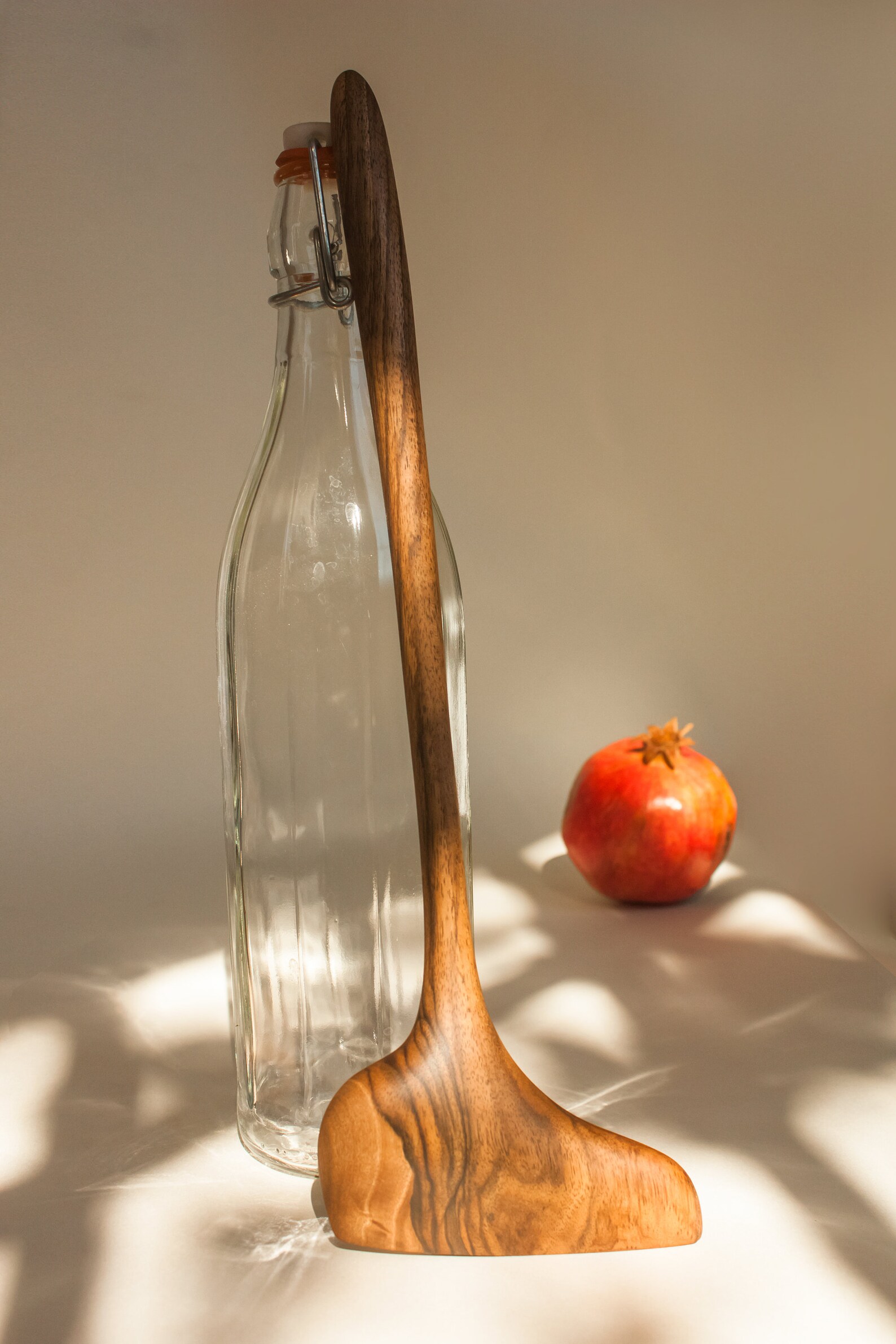 Wooden Scraper Spatula Spoon Etsy