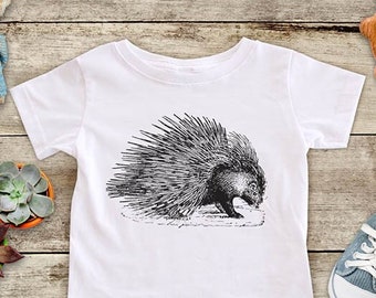 Camiseta de viaje al zoológico de animales puercoespín Body de bebé Camiseta para niños pequeños Regalo de ducha sorpresa