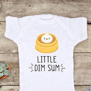 Little Dim Sum Little Banh Bao Little Dumpling Chinese Asian food cute Baby bodysuit Toddler youth Shirt cute birthday baby shower gift