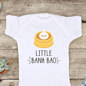 Little Banh Bao Dim Sum Little Xiao Long Bao Chinese Asian food cute Baby bodysuit Toddler youth Shirt cute birthday baby shower gift