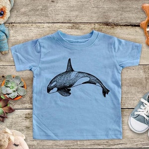 Orca or stingray or Squid or Dugong Manatee sea ocean animal shirt Baby bodysuit Toddler Youth Shirt shower gift surprise